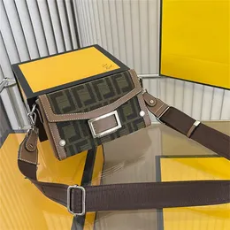 Moda tasarımcı çantaları lüks omuz çantası tuval çapraz gövde tote messenger çanta kadın klasik kayışla klasik 2-pcs crossbody el çantası ünlü el çantaları kahverengi siyah