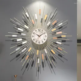 Wanduhren Große Luxusuhr Modernes Design Nordic Minimalistische Stummschaltung Digitale Große Kreative Reloj de Pared Wohnkultur ZP50BG