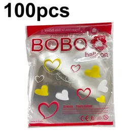 Andra evenemangsfest levererar 100st bobo ballong transparent bubble ballon klar uppblåsbar helium globos för fyllning LED lätta upp ballong bröllop 10-36 tum 230523