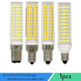 전구 DIMMABLE E11 E12 E12 E14 BA15 LED LIGHT LIGHT LIGHT LIGHT LED 136 LED 세라믹 옥수