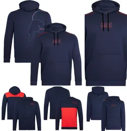 2023 Nuova tuta da corsa F1 Team Giacca con cappuccio Formula 1 Giacca con cerniera con cappuccio Sport da uomo Casual oversize con cappuccio Pullover Felpa