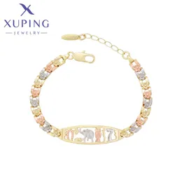 Pulseiras xuping jóias moda elefante multicolorido pulseiras de mão para mulheres presentes de festa 75468
