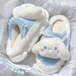 Cartoon Cute Kuromi Melody Cinnamoroll Plush Slipper Home Warm Plush Slipper Festival Festival Rozmiar 35-40