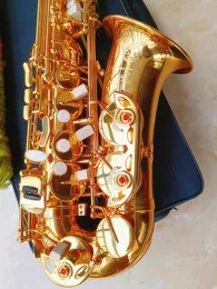 Super Action 80 II Sassofono contralto Eb Flat Brass Gold Sax Performance Strumento musicale con custodia Accessori