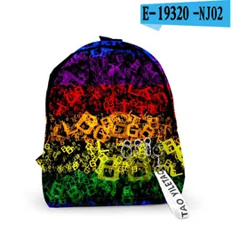 Nowy plecak LGBT dla mężczyzn i kobiet Torba podróży mody 14 kolorów 40 cm plecak na świeżym powietrzu plecakom bookbag