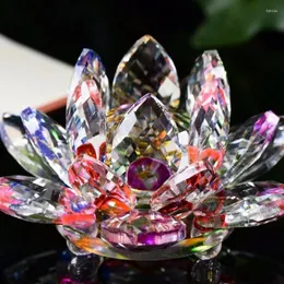 Decorative Figurines 60mm Feng Shui Quartz Crystal Lotus Flower Crafts Glass Paperweight Ornaments Home Wedding Party Decor Gifts Souvenir