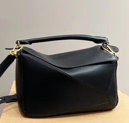 7A HDMBAGS Designer Bag Genuine Leather Handbag Shoulder bag Bucket Woman Bags Puzzle Clutch Totes CrossBody Geometry Square Contrast Color Patchwork Purses