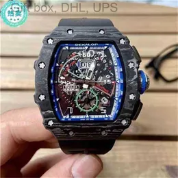 Richa Milles Chronograph Luxury RM011-04 Mechanical Watch Multi-Function Watches Wristwatch Mens Mechanics Puxa