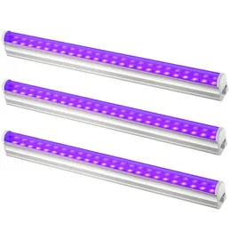 T5 UV 390NM LED Black Light Tube Glow Body Paint Room Bedroom Party Supplies 무대 조명 형광 포스터 Halloweens Clubs Crestech168