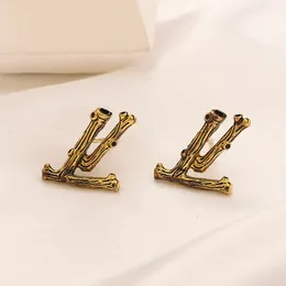 Designer Gold Stud örhängen Luxury Holiday Gift Lock Heads Earring Populära modesmycken man kvinnor i Europa och Amerika