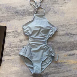 List Rhinestone Swimsuit Modna kantar Bikini dla kobiet Niebieskie puste stroje kąpielowe Nowe stroje kąpielowe
