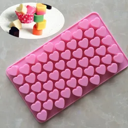 Mini Heart Mold Silicone Ice Cube Tray DIY Chocolate Fondant Mould 3D Pastry Jelly Cookies Baking Cake Decoration Tools Kitchen Wholesale