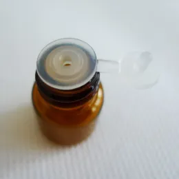 Clássico 100 pcs 1 ml frete grátis de alta qualidade (16*21) garrafa de óleo essencial de vidro âmbar, tampa do redutor de orifício de tampa