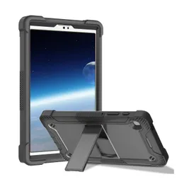 Casos de PC para comprimidos para kickstand para Samsung Tab A7 Lite 8,7 polegadas T220 T225 PLÁSTICO HYBRID HYBRID HYBRIDENDE CHUMGE CHOQUE CAPA MULTI-FUNCTIONAL COM PROBUSTO