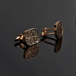 High-end men's shirts Cufflinks collection accessories classic Man Fashion Design carving Cufflink for Mens Cuff Links gemelos