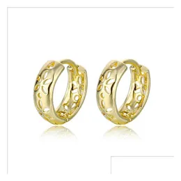 Ear Cuff Womens Hollow Pattern 18K Gold Plated Earrings Gsfe073 Fashion Style Gift Fit Women Diy Jewelry Earring Drop Delivery Dhxay