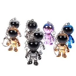 1PC Creative New 3D Astronaut Space Alien Keychain Lighy Gift for Gadgets para o Keychain Holder