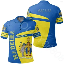 Men's Polos Africa Polo Shirt - Madeira Sport Haute Casual Athletic Street Style Men Summer Tops