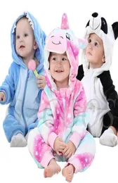 Cute Cartoon Flannel Baby Rompers Stitch Rabbit Panda Pajamas Cotton Baby Boy Girls Animal Costume Baby Jumpsuit Kigurumi Outfit 24886895