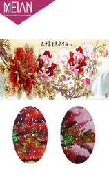Meian 5D Diamond Painting Flower Peony Special Shaped Diamond Embroidery 3D Diamond Mosaic Home Decoration Christmas 2011124993634