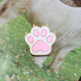 XEDZ A nova liga criativa de zinco rosa Metal Dog Cat Paw Broche Personalidade Camisa de Moda de moda Jóias infantis