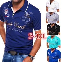 Men's Polos ZOGAA Men's Fashion T-shirt V-neck Button Short Sleeve Bottoming Polo Shirt 230524