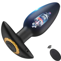 Анальный дилдо вибратор Стимулятор предстательной железы мужчина вибрация вибрации массажер гей для взрослых секс -игрушки для мужчин.