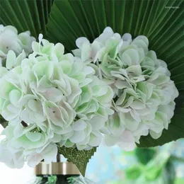 Decorative Flowers Simulated Light Green Lavender Hydrangea Artificial Plants Bonsai Banian Home Party Wedding Decoration
