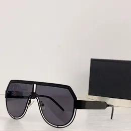 Designer nya män solglasögon 2231 mode stora ovala solglasögon belagda grå och bruna linser metall ram färgglada pläterade ram UV400 -linser