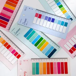 200 Sheets Color Sticky Notes Index Klistermärken Självhäftande bokmärke publicerade sina klassificeringspapperskolekontorsmaterial