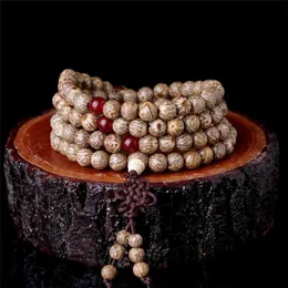 Armbanden Natuurlijke Patroon Lijn Bodhi Kralen 108PCS Gebed Meditatie Mala Armband Boeddhisme Rozenkrans BRO655