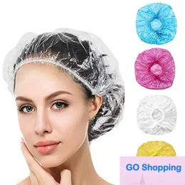 100pcs/pack Disposable Shower Caps Bathing Cap for Women,Travel Spa,Hotel,Hair Salon Bathroom Products Wholesale