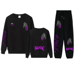 Set / Tute Stray Kids Maniac World Tour Tuta casual Donna Due pezzi Set Felpe Pullover Felpe con cappuccio Tuta da jogging femminile Pantaloni Outfit 230523