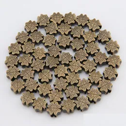 Spacers Epacket Dhs Vintage Bronze Fourleaf Clover Spacer Beads Diy Gsdwz081 Tibetan Sier Drop Delivery Jewelry Findings Components Dhutp