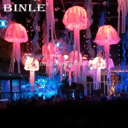 가장 인기있는 조명 풍선 팽창 식 낙지 모델 파티를위한 거대한 LED 가벼운 팽창 식 해파리