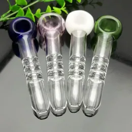 Rauchpfeifen Shisha Bong Glas Rig Öl Wasser Bongs Farbiges dreischichtiges Trennglasrohr
