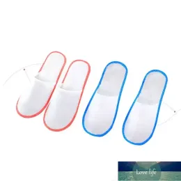 Fashion Hotel Room Disposable Slippers Non Woven Fabric Five-star Hotels Inn Homestay Home Non-slip Breathable Wicking Relieve Fatigue Anti-radiation