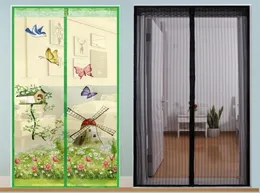 Durchsichtige Vorhänge, Hände, magnetisches Moskito-Türgitter, automatisches Schließen, Anti-Insekten-Fliegenwanzen-Vorhang, individuelle Größe 2210269559942