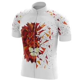 Hirbgod Men's Majestic Lion Pattern Cycling Jersey London Bridge Ciclismo Shirt Fun Fruit Print Bike Clothing Top, Tyz497-01 AA230524