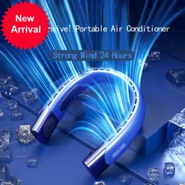 Nowy 2023 Wiszący wentylator szyi przenośny klimatyzator USB 4000 mAh ładowarka do powietrza 5