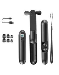 Wireless Earphones Bluetooth Headset Sports Earphones Fashionable Handheld Fan Led Power Charging With Flashlight Touch F7 Tws2655111