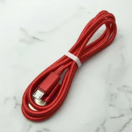 1 m/2m/3m Type C 3ft Braided USB Charger Cable Micro V8 Cables Data Line Metal Plug Charging nylon charging cable