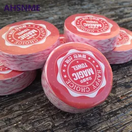 Ahsnme 50pcs Большое сжатое полотенце (35 * 55 см / 14 * 22 дюйма) Независимое одноразовое одноразовое полотенце 100% хлопковое полотенце