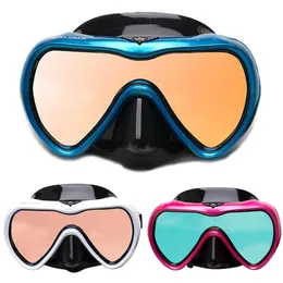 Dykmasker Professionella dykmasker och snorklar Antifog Goggles Glasögon Simning Easy Breath Tube Equipment 230523