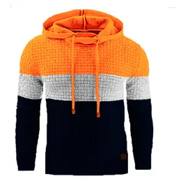 Erkek Hoodies Moda Erkek Kapüşonlu Sweatshirts Bahar Sonbahar Jakar Kazak Uzun Kollu İnce Hoodie Sıcak Sweatshirt Ceket