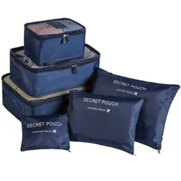 Confezioni zaino in spalla Confezione da viaggio da 6 pezzi scatola portaoggetti portatile organizer per valigie Vesti borsa ordinata per scarpe P230524