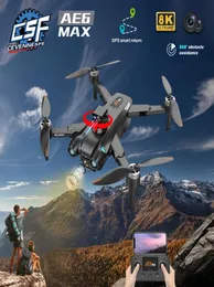 지능형 UAV Cevennesfe AE6 MAX GPS 드론 4K 소년 QuadCopte6325850을위한 Wi -Fi RC Helicoptero 장난감을 가진 Profesional FoldableTransmissiion