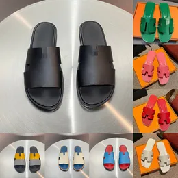 Diseñador H Zapatillas Oran Sandalias para mujer Damas Izmir Hombre Verano Moda casual Lujo Clásico Cuero plano Sólido Inicio Playa Diapositivas Zapatos Hombre Papá pantoufle