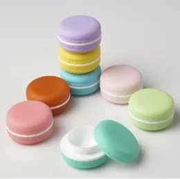 Förpackningsflaskor godisfärg 5g ​​macaron kosmetisk tom cream burkar läppstift läppbalsam container macarons subflaskling diy flaska