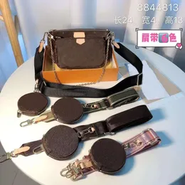 Neue Damen-Taschenkombination Mahjong-Tasche Tragbare Kette Breitband Dreiteilige kleine Tasche